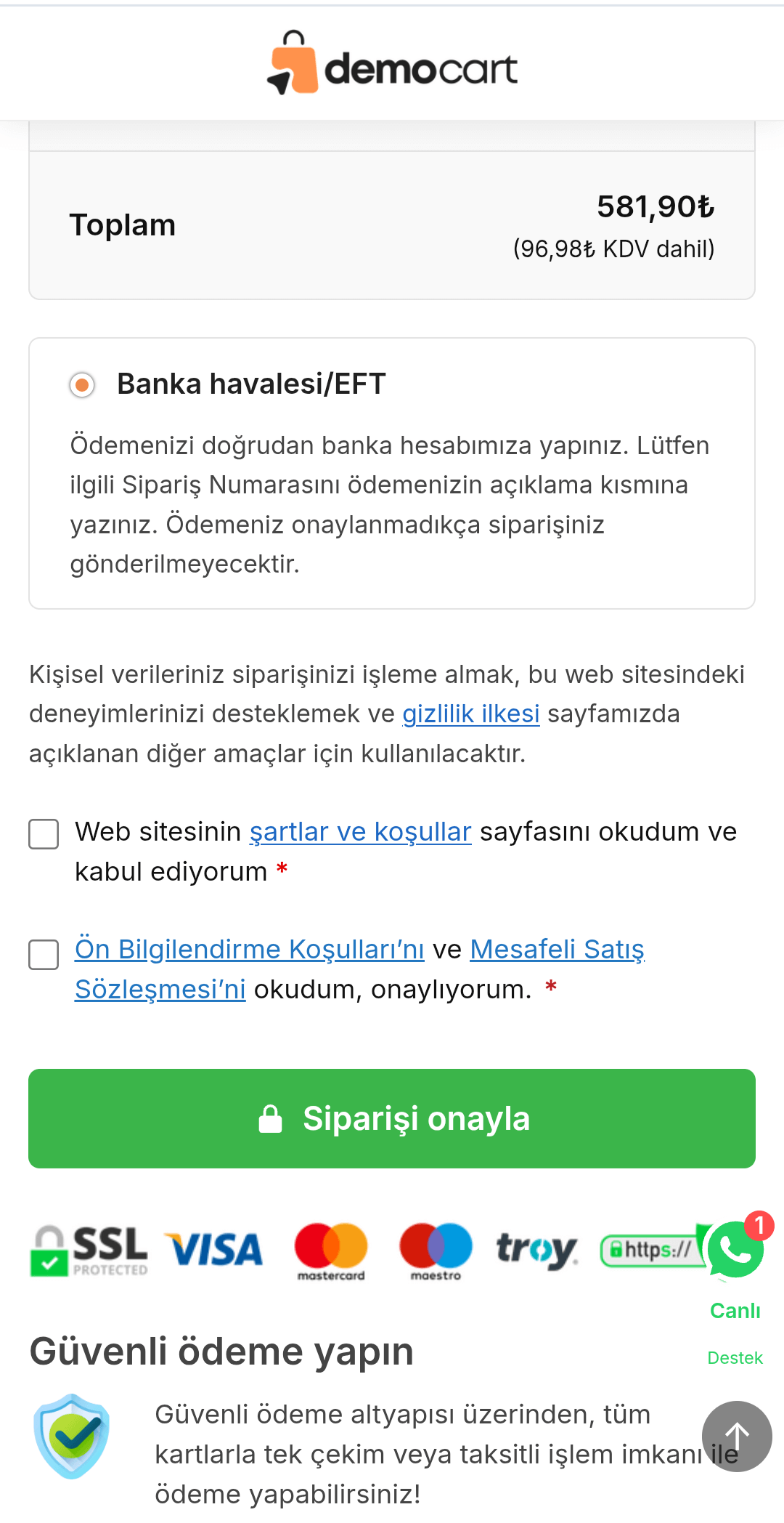 E-Ticaret Mağaza Ekran Görüntüsü 9