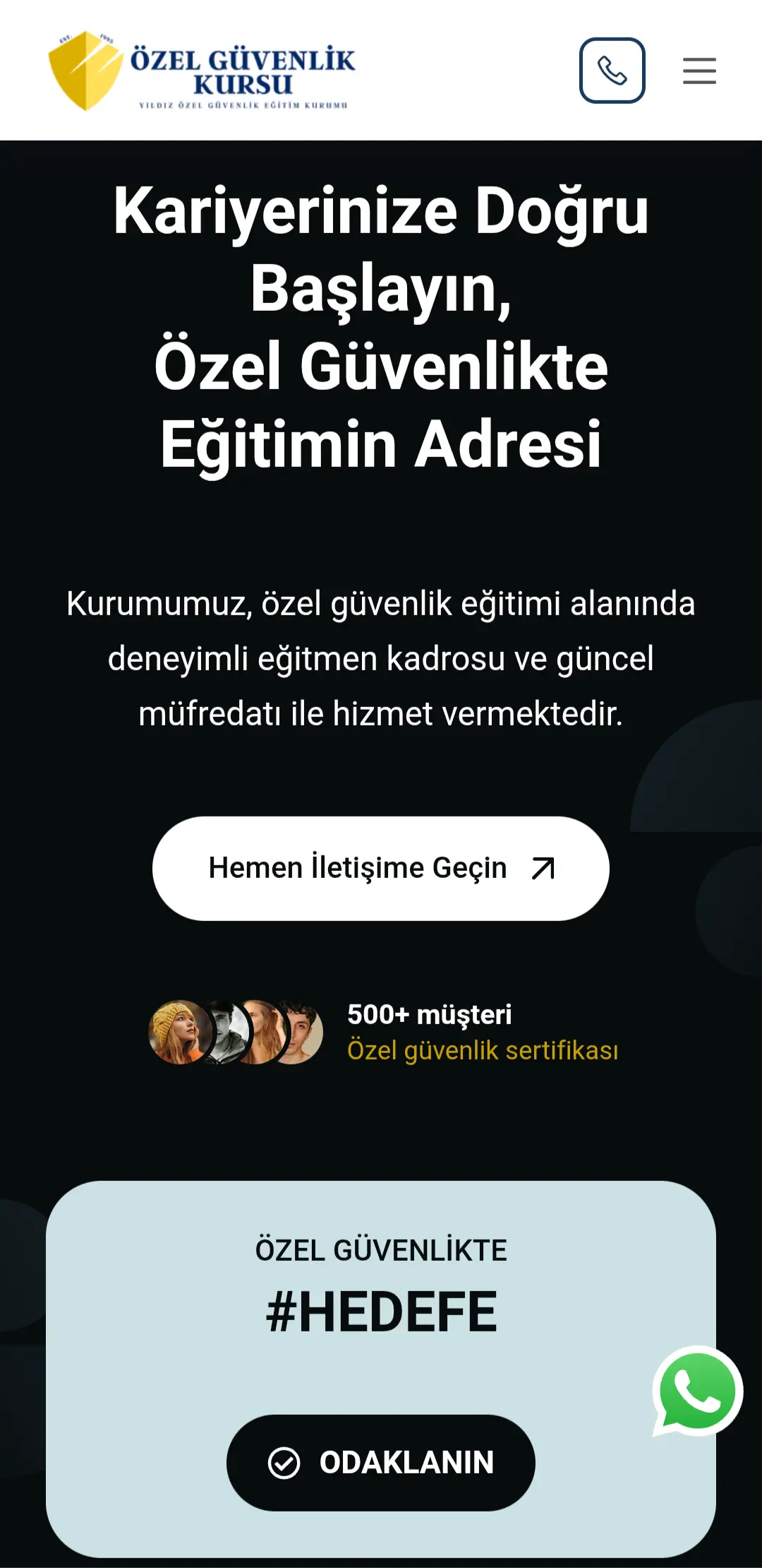 Kurumsal Web Sitesi Ekran Görüntüsü 1